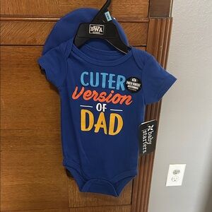Baby Starters Blue Bodysuit with Fun Print